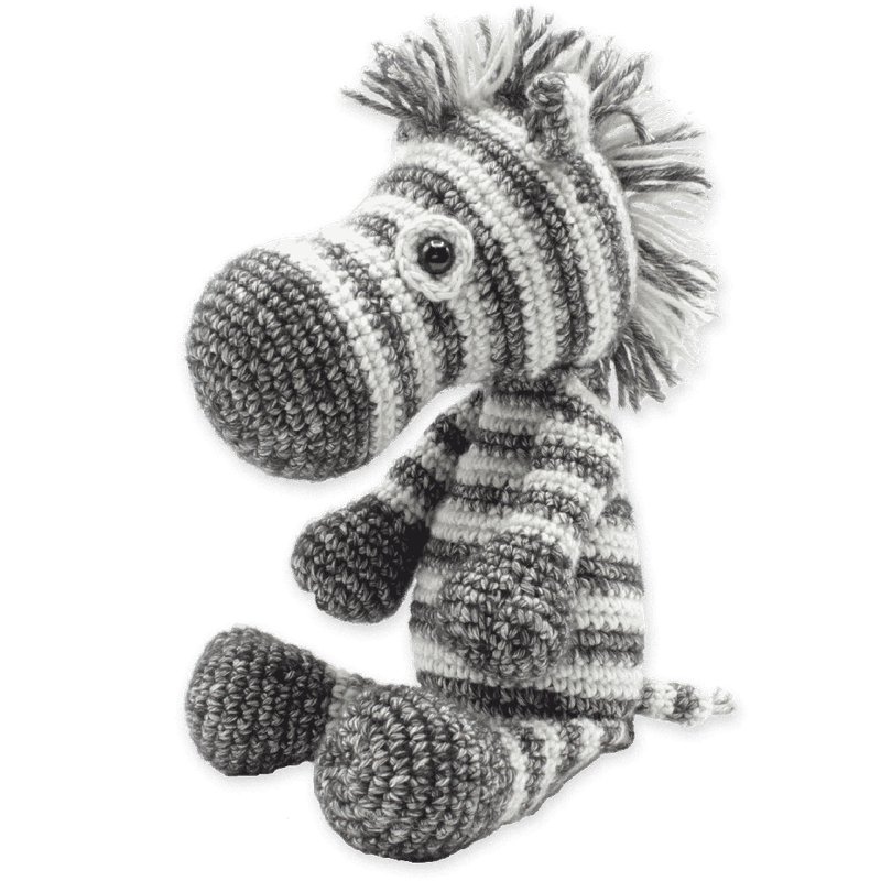 Amagarumi - Hardicraft - Scheepjes Yarn Kit - Dirk Zebra - Crochet Kit Amagarumi - Hardicraft - Scheepjes Yarn Kit - Dirk Zebra - Crochet Kit
