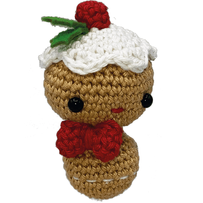 Amagarumi - Hardicraft - Scheepjes Yarn Kit - Mini Gingerbread Man - Crochet Kit Amagarumi - Hardicraft - Scheepjes Yarn Kit - Mini Gingerbread Man - Crochet Kit