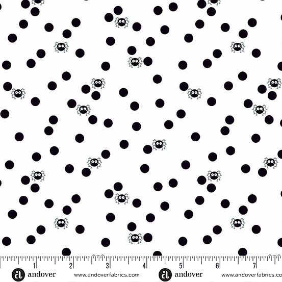Andover - Halloween - Ghostly Garden - 10200-L - KP Creates - Spin And Spot - White - W02.2