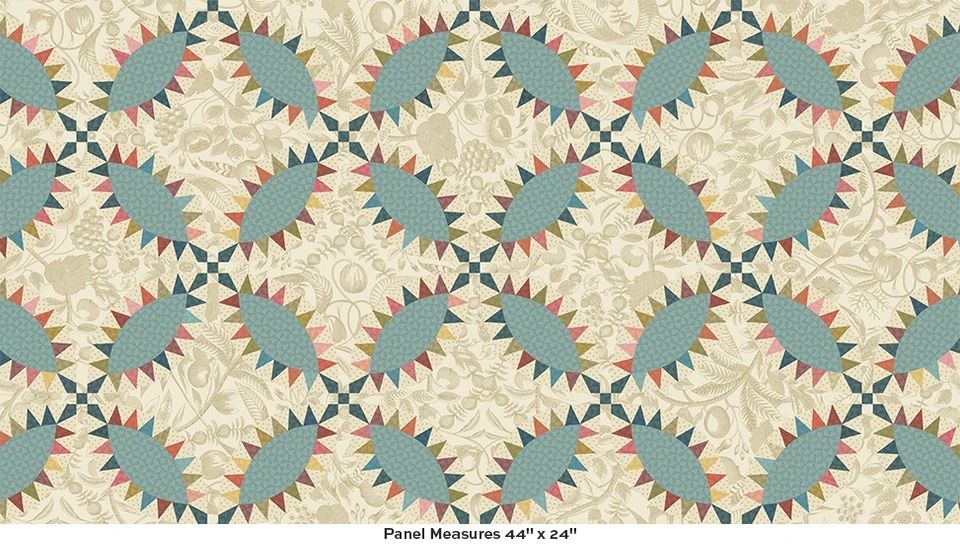 Andover Fabrics - Edyta Sitar - Square Dance - 10283-LB - Multi - W10.5