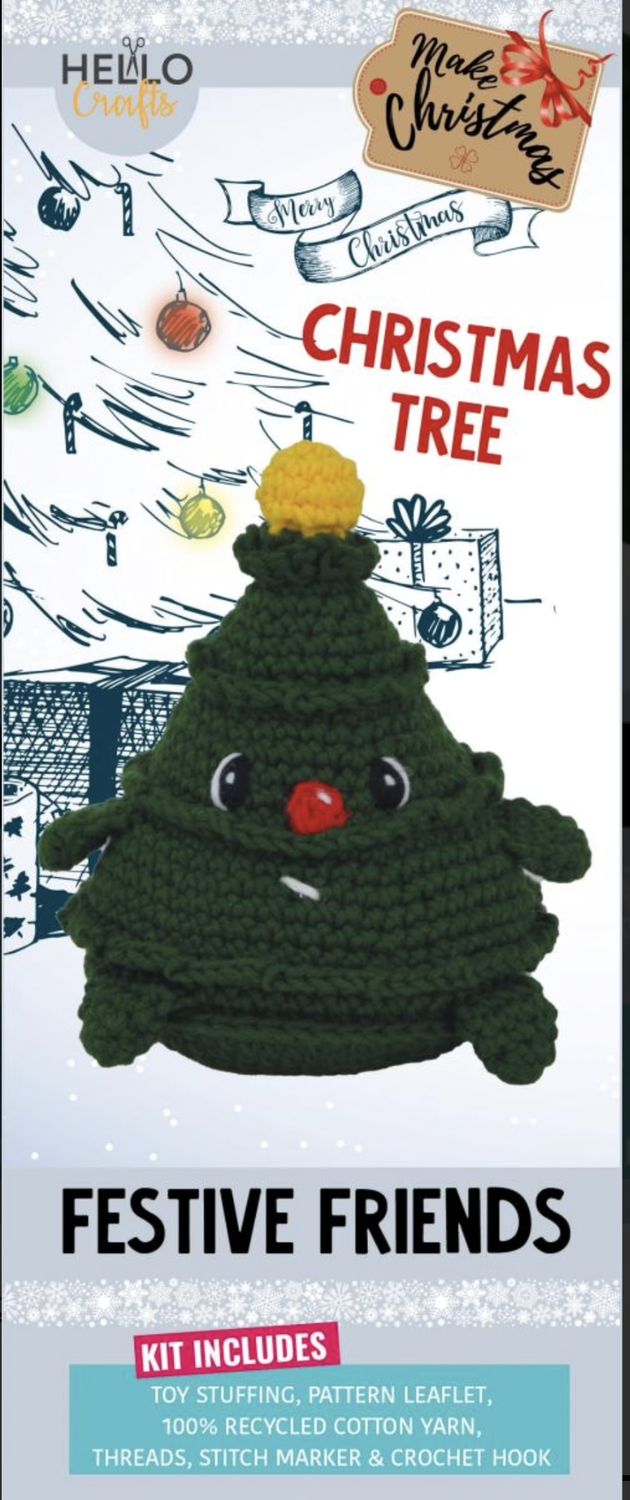 Hello Crafts - Knitty Critters - Make Christmas - Christmas Tree - KC927 - Crochet Kit - Amigurumi