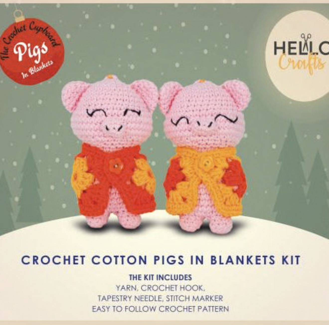 Hello Crafts - Knitty Critters - Make Christmas - Daisy And Duke - ZN057 - Crochet Kit - Amigurumi