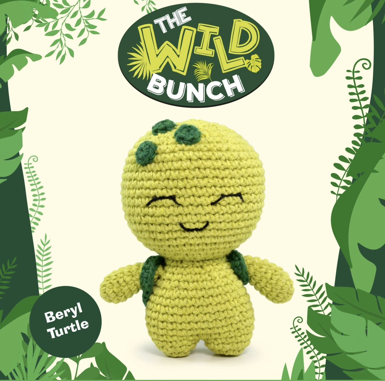Hello Crafts - Knitty Critters - Wild Bunch - Beryl Turtle - CC065 - Crochet Kit - Amigurumi