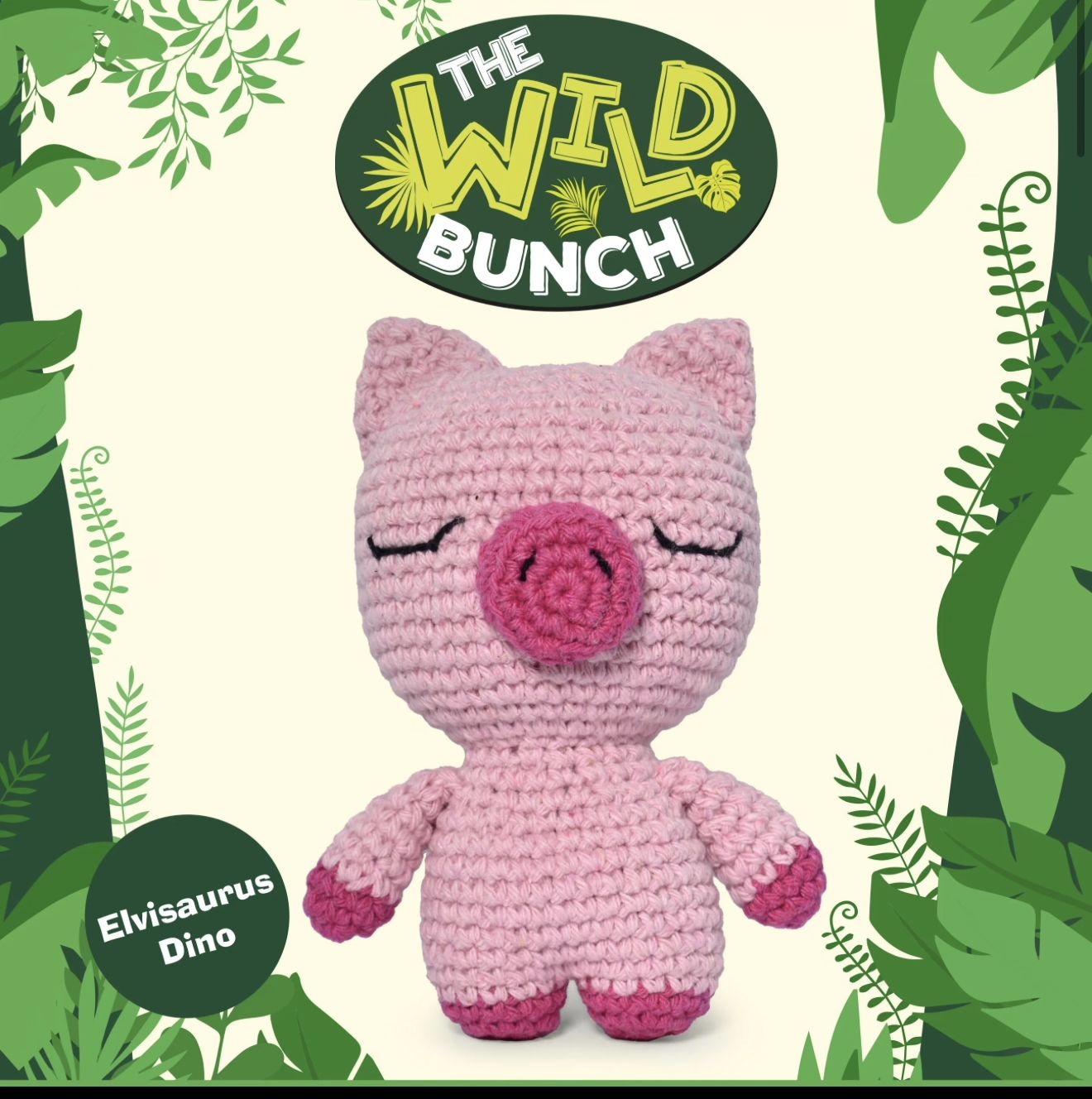 Hello Crafts - Knitty Critters - Wild Bunch - Hamlet Pig - CC063 - Crochet Kit - Amigurumi