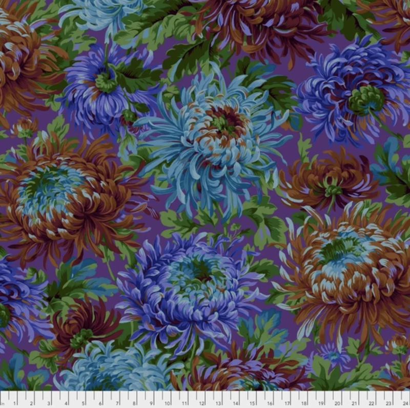Kaffe Fassett - Shaggy - PWPJ072.BLUEX - Blue (Width of Fabric By 25cm) - W04.2