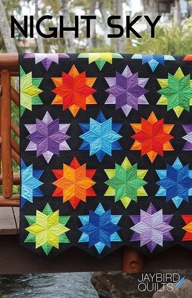 Jay Bird Quilts Night Sky Quilt Pattern - C2.1 Jay Bird Quilts Night Sky Quilt Pattern - C2.1