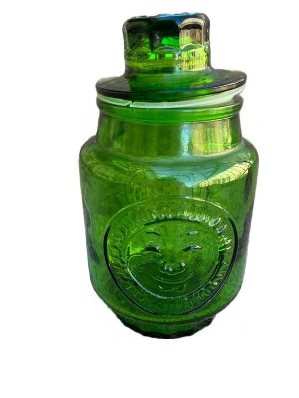 Vintage Wheaton Rooster/ Sun Glass Canister
