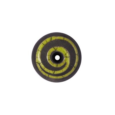 Raku Blumenstein Größe 1 Spirale/grün