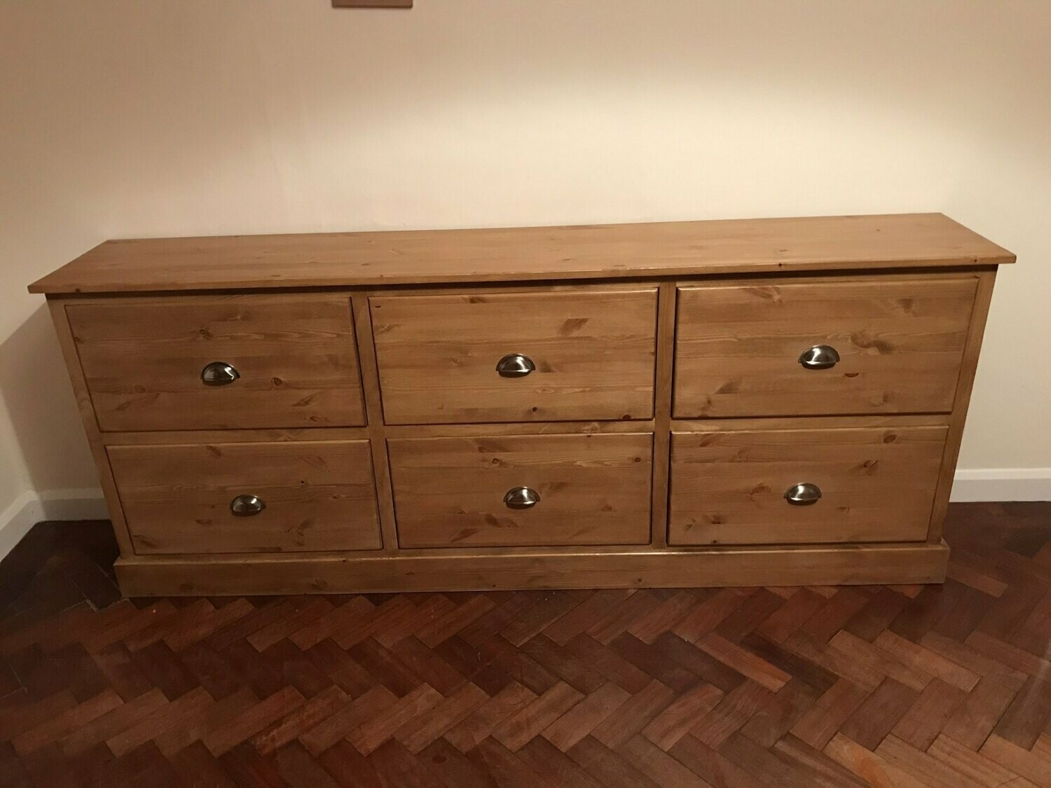 Pine large draw sideboard