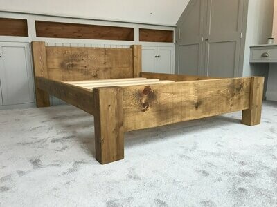 Rustic Charm Plank bed