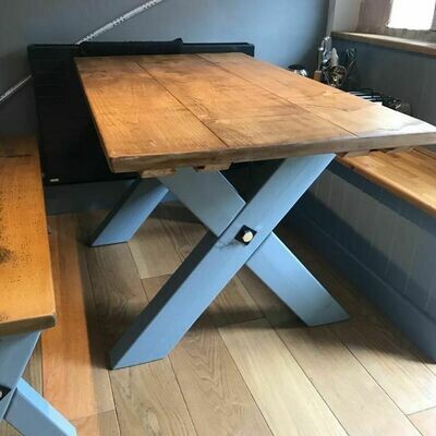 X-Leg Rustic table