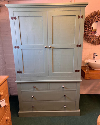 Painted Rustic Plank Wardrobe other colours available