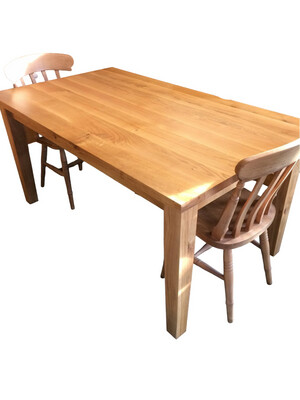 Solid Oak Tapered leg dining table