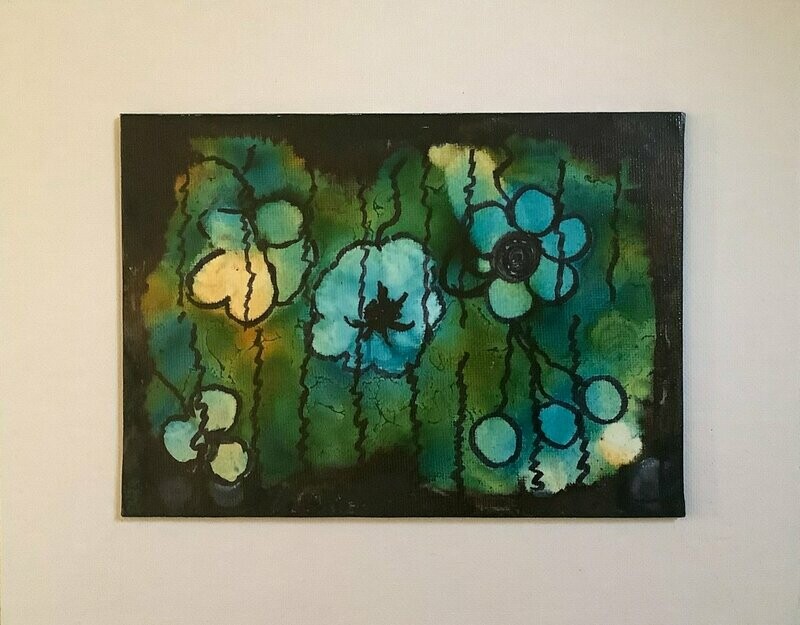 Blue Flowers by Helen Litwa