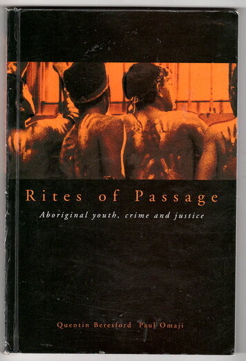 Rites of Passage: Aboriginal Youth, Crime and Justice by Quentin Beresford and Paul Omaji