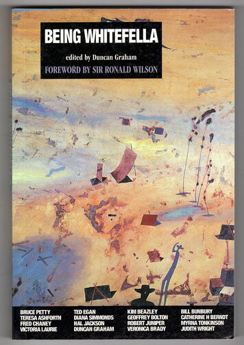 Being Whitefella edited by Duncan Graham