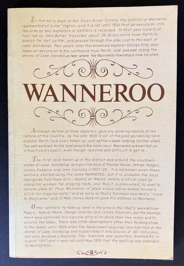 The Story of Wanneroo by Guy Daniel and Margaret Cockman
