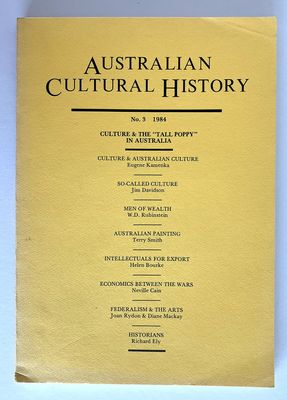Australian Cultural History No 3 1984