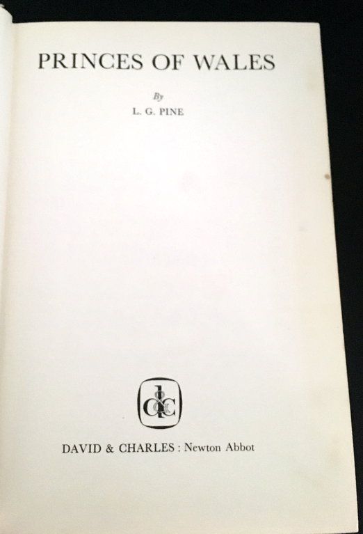 Princes of Wales by L G Pine