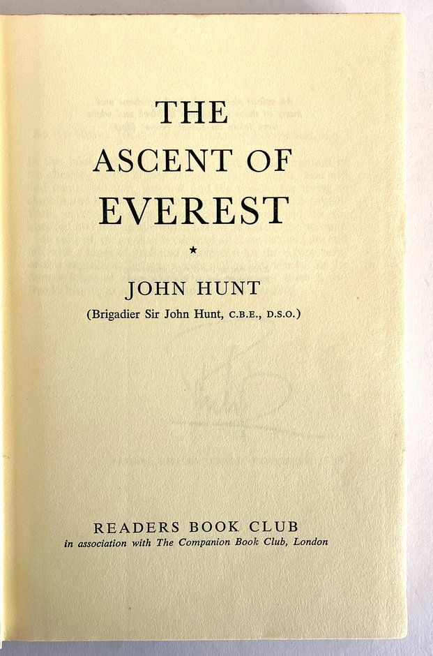 The Ascent of Everest by John Hunt