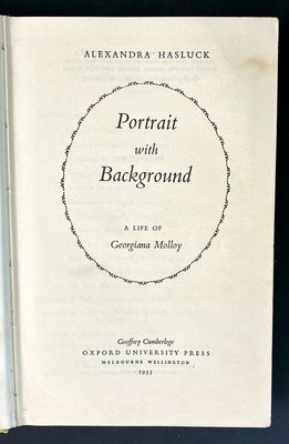 Portrait with Background: Georgiana Molloy by Alexandra Hasluck