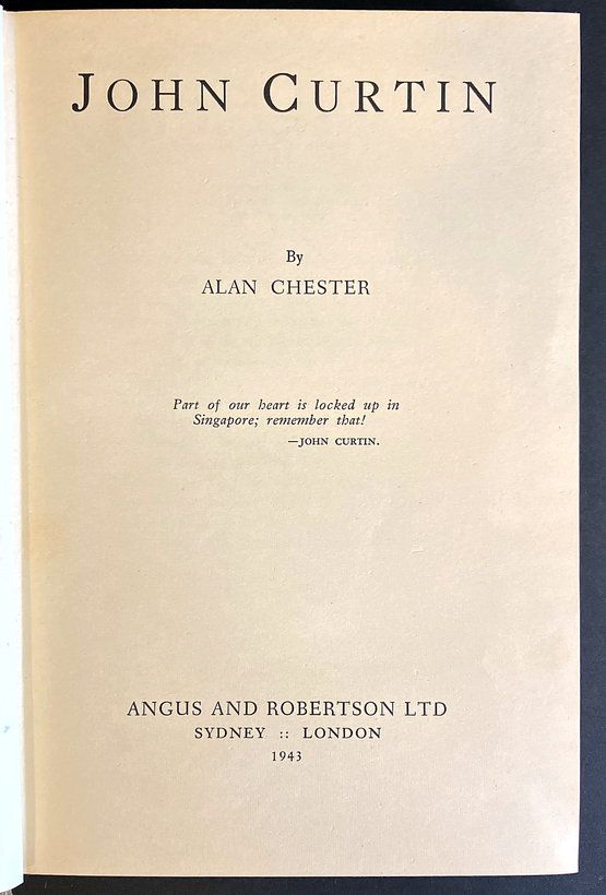 John Curtin by Alan Chester