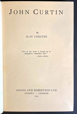 John Curtin by Alan Chester