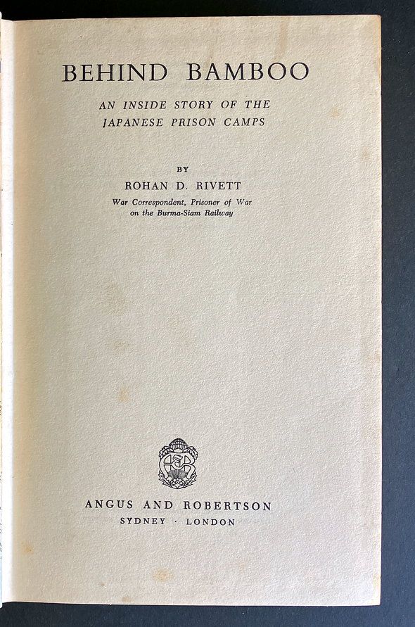 Behind Bamboo by Rohan Rivett