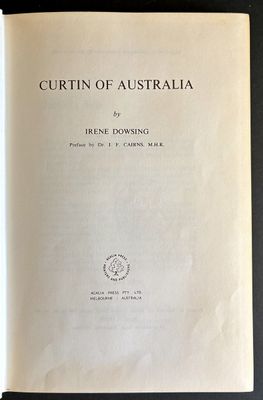 Curtin of Australia by Irene Dowsing