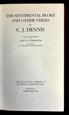 The Sentimental Bloke and Other Verses by C J Dennis