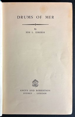 Drums of Mer by Ion L Idriess