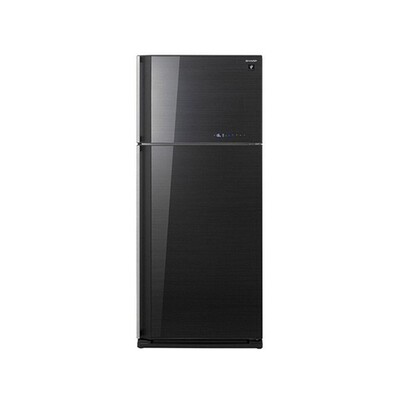 SJ-PV58G-BK  ديجيتال بلازما - اسود محلى ثلاجة شارب 2 باب 450 لتر