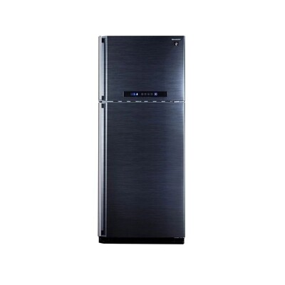 SJ ــ PC 58 A ( BK )  ثلاجة شارب 2 باب 450 لتر اسود ــ محلي ــ ديجيتال