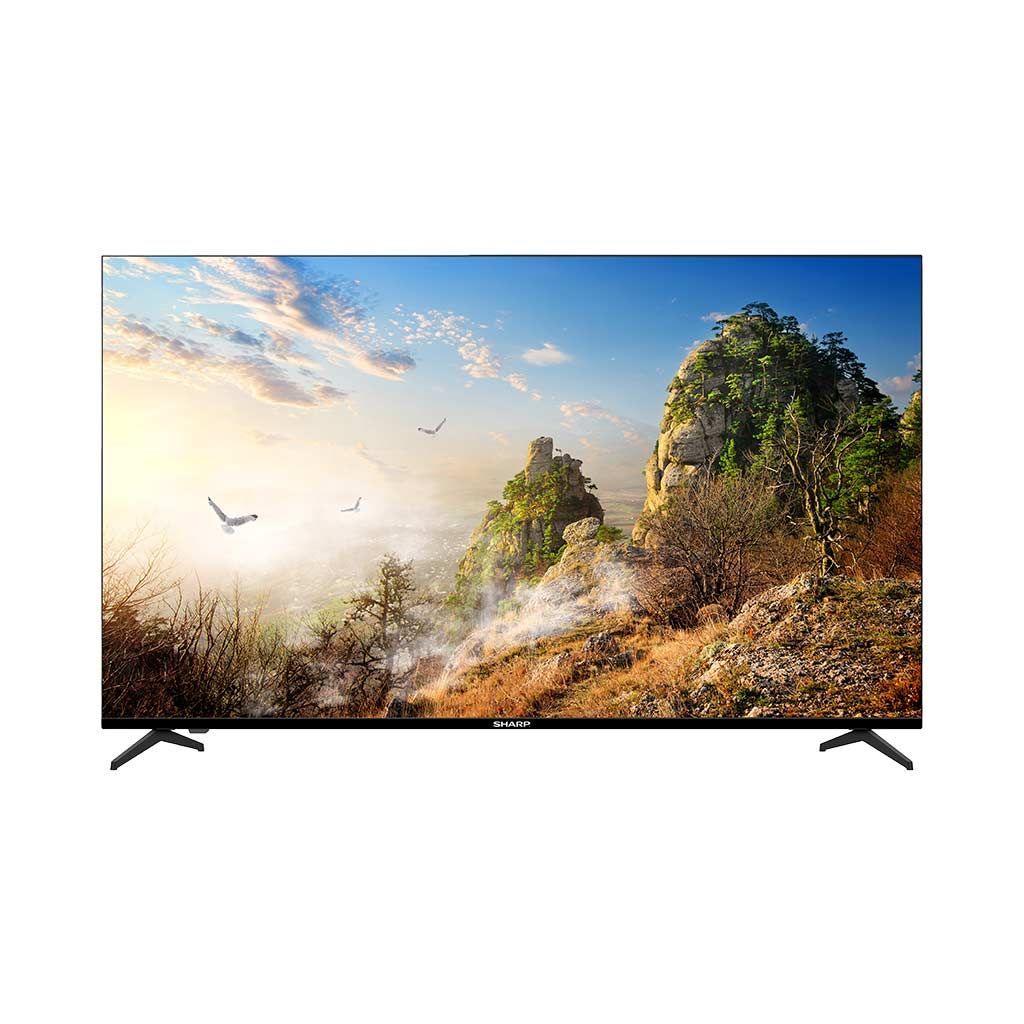 تليفزيون شارب 65 بوصة  LED  4K سمارت بدون فريم  T4- UHD GOOGLE TV -  T-C65FJ16EX 