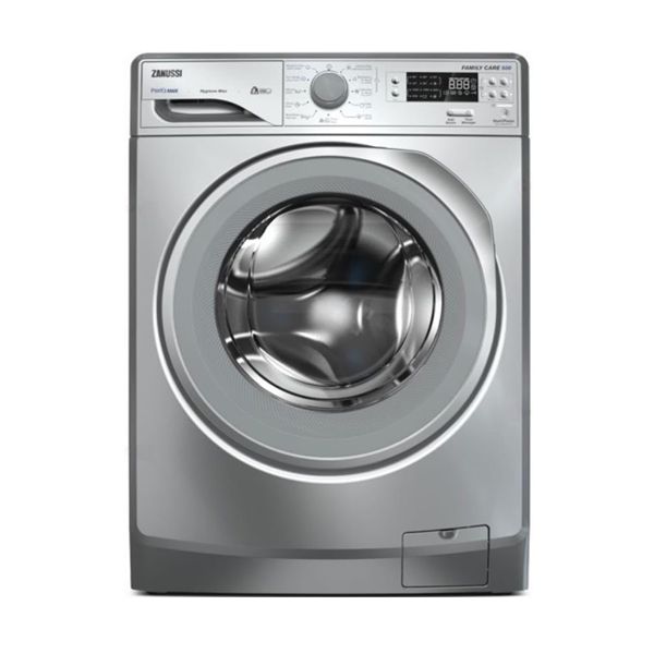 TC4- ZWF7240 SV5(446)   غسالة ملابس زانوسي اوماتيك بيرلا ماكس7ك ديجيتال 1200لفة بخار فضي باب رمادي