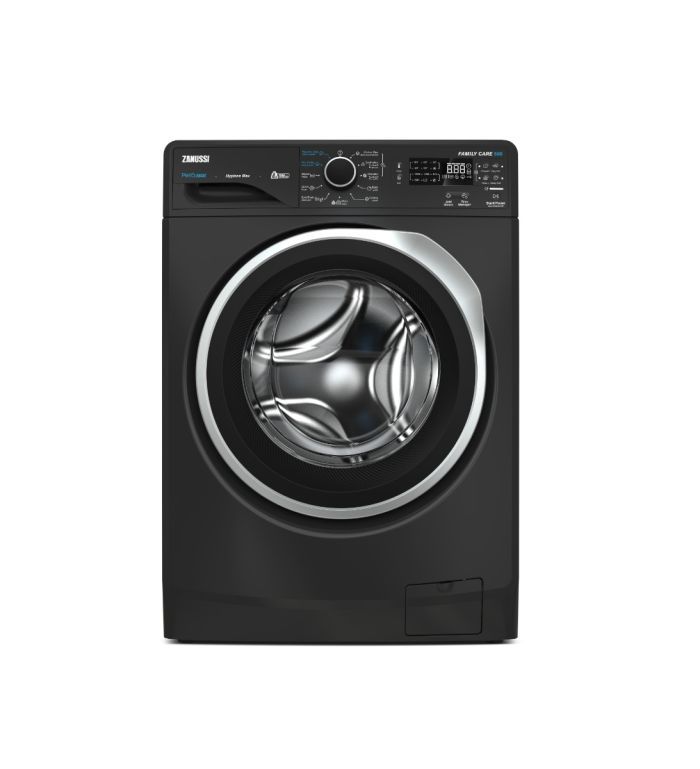 TC4- ZWF8240 DV5(448)  غسالة ملابس زانوسي اوماتيك بيرلا ماكس 8 ك ديجيتال1200لفة بخارفضي غامق باب رمادي