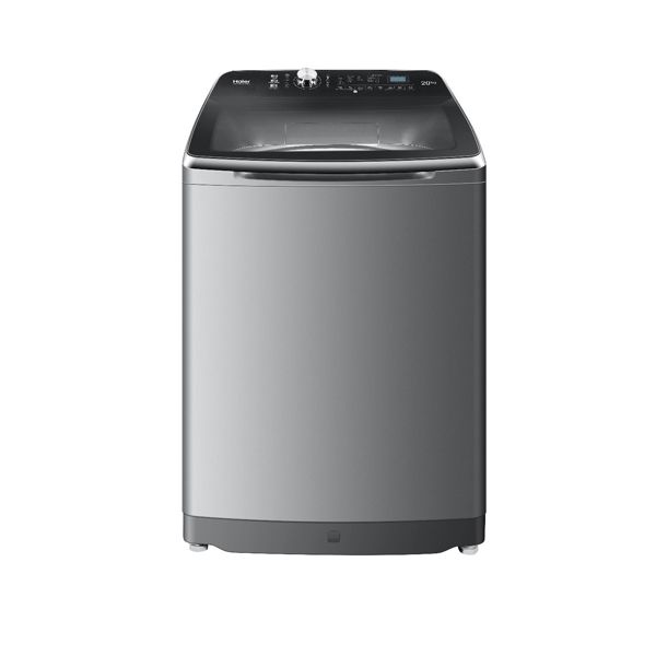 غسالة ملابس هاير فتحة علوية 20 ك ديجيتال ــ جراي سيلفر ــ باب هيدروليك   HWM 200 - 1678 S