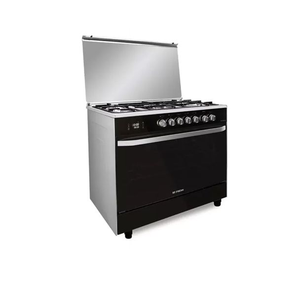 فرن فريش هامر 5 شعلة 55 * 80  سم- امان كامل بالمروحة – استيل و ش زجاج تاتش AIRFRYER   - F 500014483