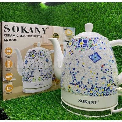 غلايه سوكانى ابريق مزخرف 1.5 لتر 1000 وات SK- 09008