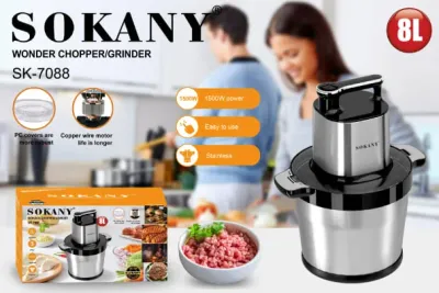 كبه سوكانى استنالس 8 لتر 1500 وات SK-7088N