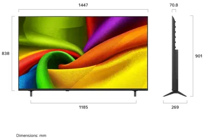 UHD - SMART 4K ( M R ) 65NU840B6LA   تليفزيون 65  بوصة ال جى بالريسيفر
