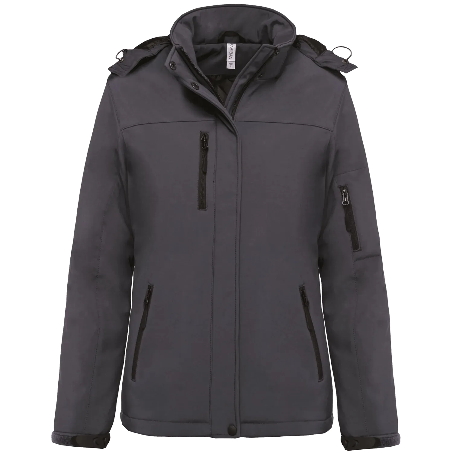 Parka softshell doublée capuche femme