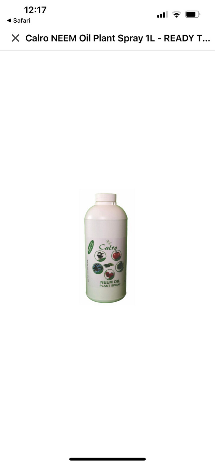 Neem Oil Plant Spray From Calro 250ml