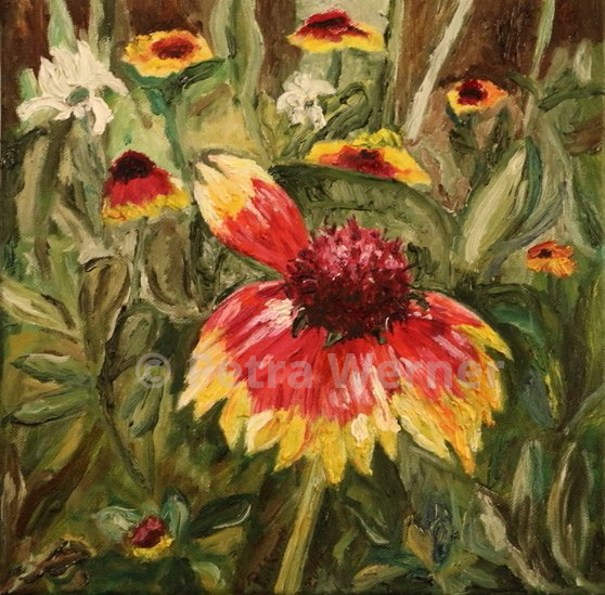 „Spätsommer“, Öl auf Leinwand 30cm x 30 cm, 2017