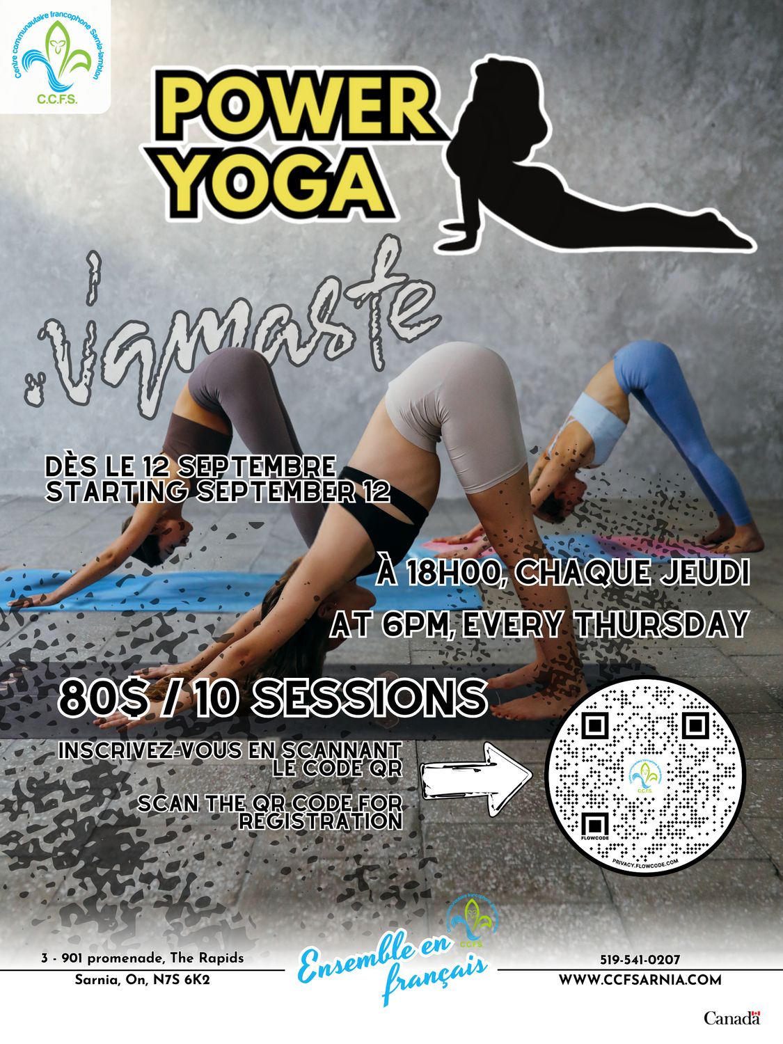 Power Yoga - Printemps 3 avril 2025