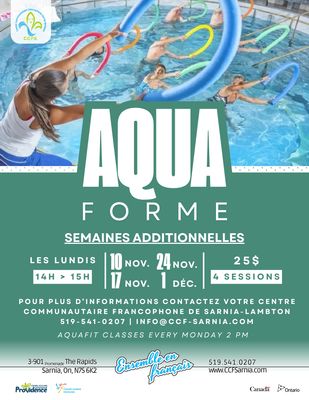 Aquaforme - Semaines additionnelles Aquaforme - Semaines additionnelles