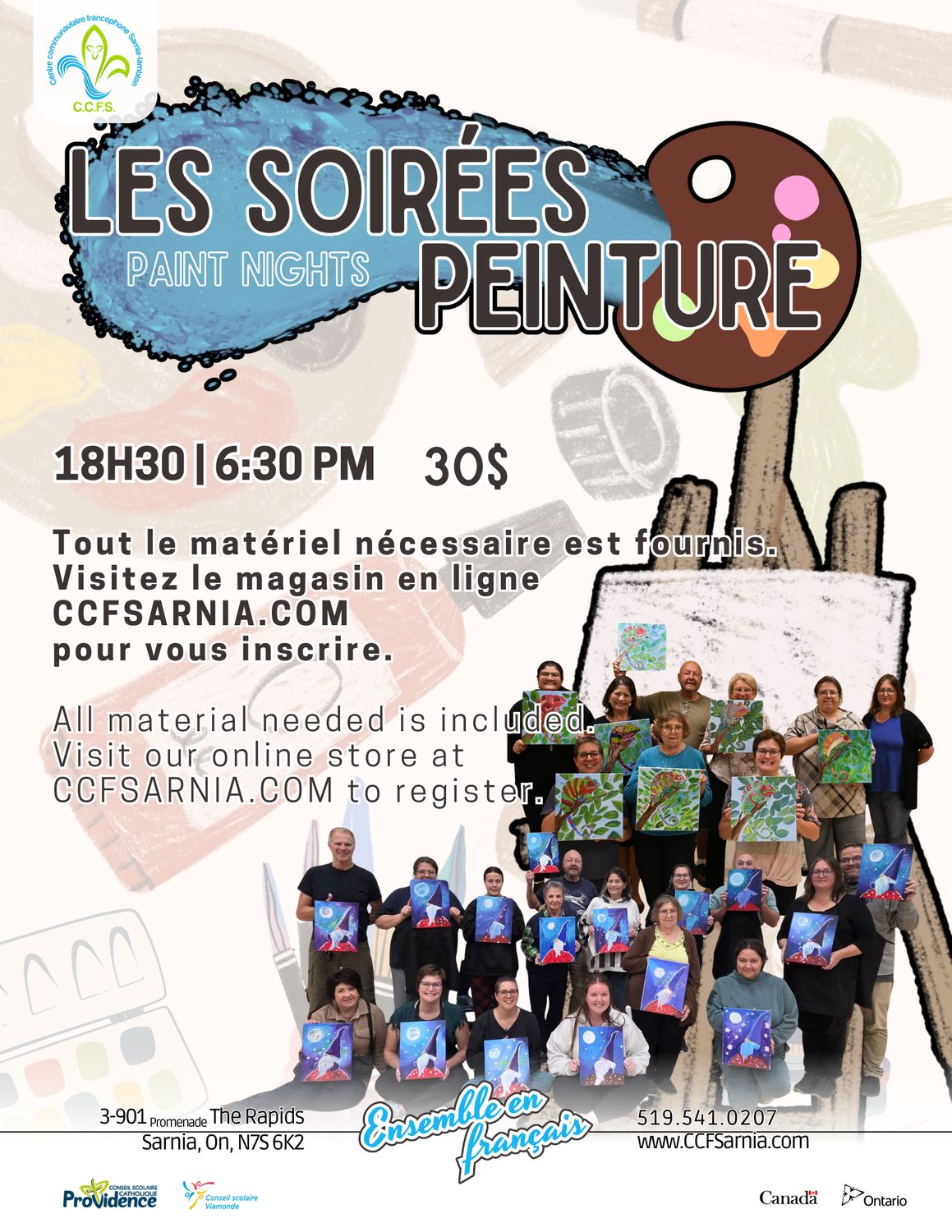 Soirées Peinture | Paint Nights, Date: 13 mars