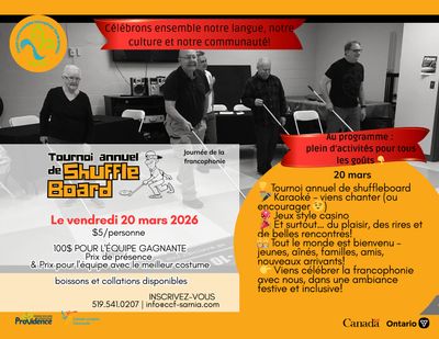 Tournoi annuel de shuffleboard // Annual shuffleboard tournament