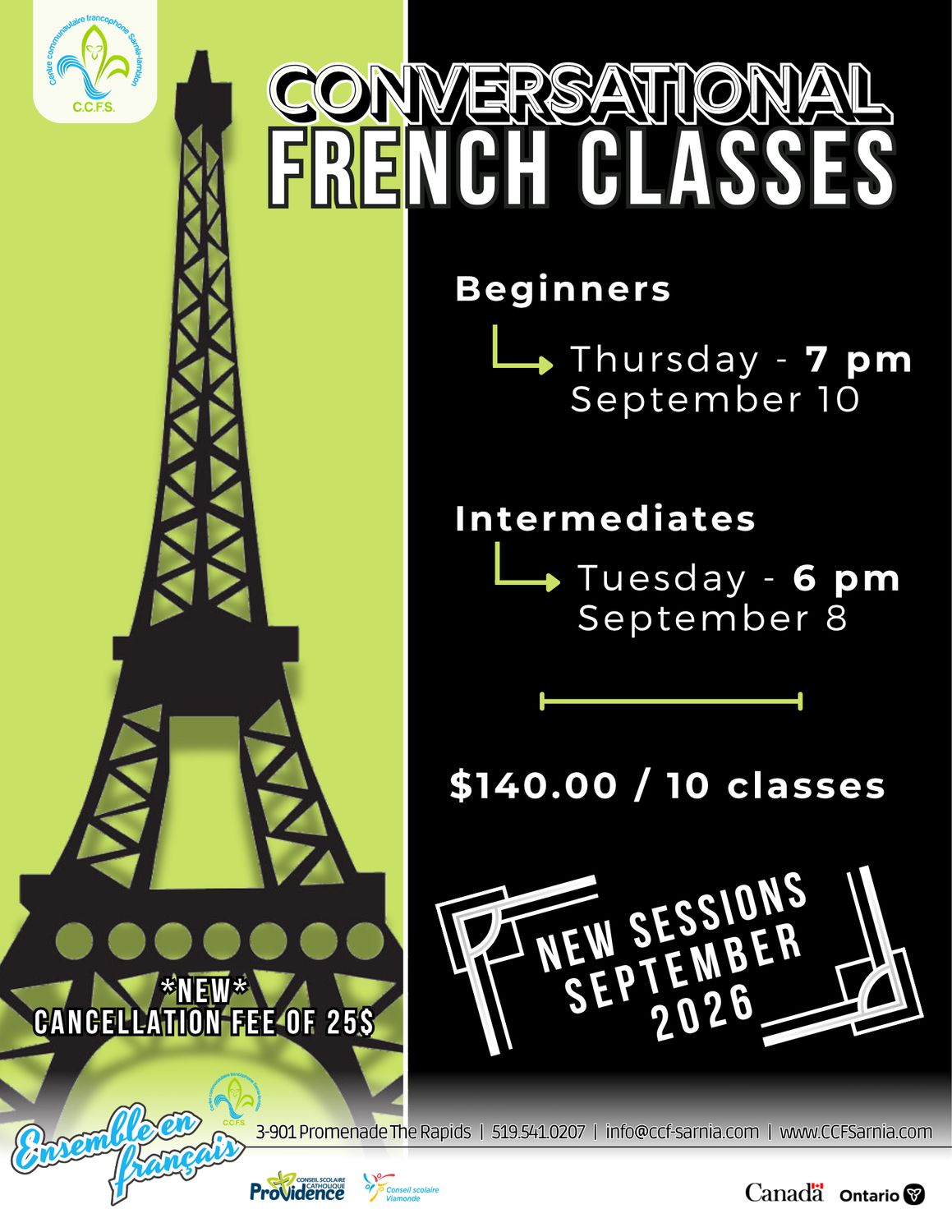 Cours de français (french courses), Niveau // Grade: Beginners | Débutants/débutantes 19h00//7:00PM