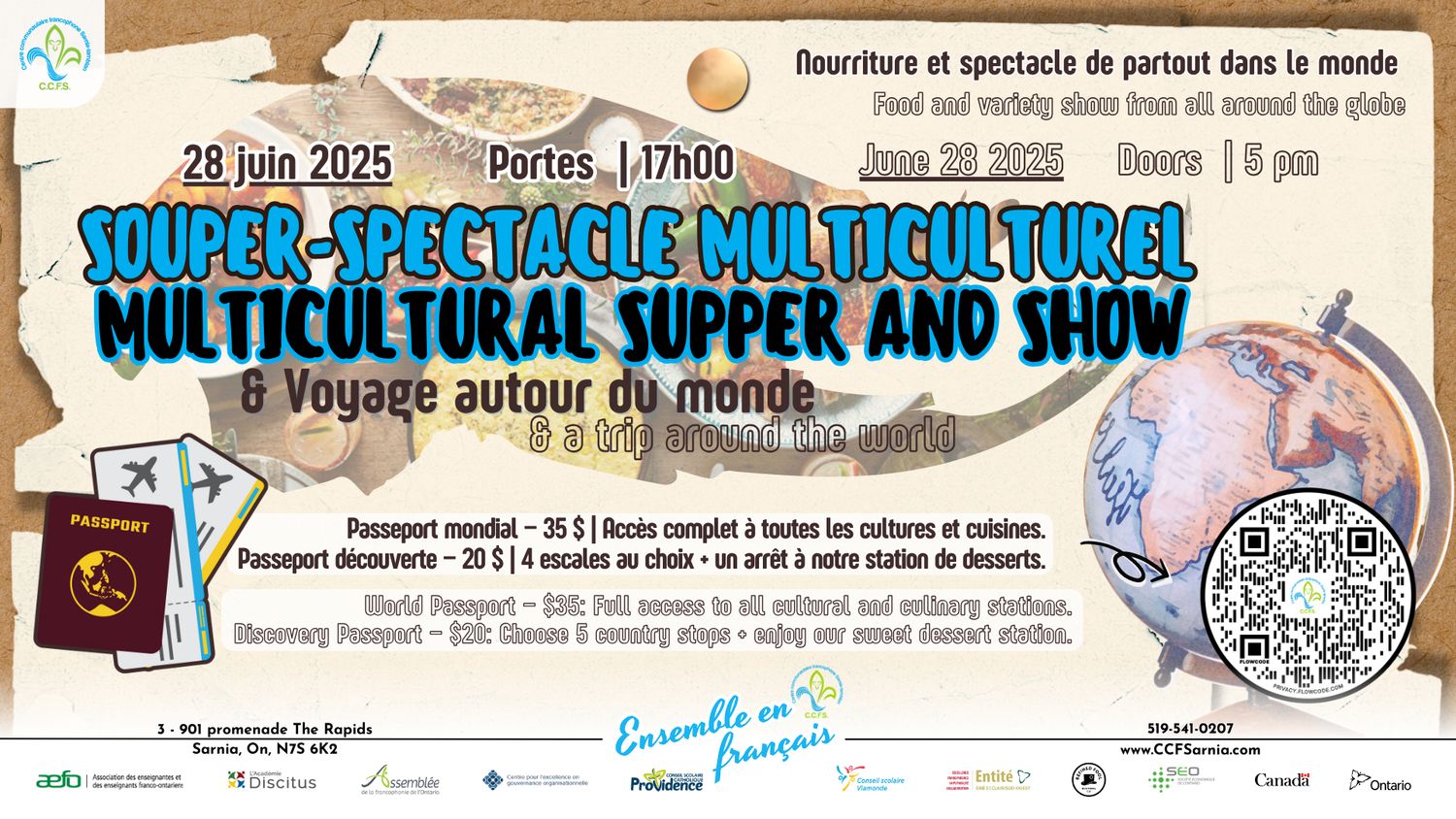 Souper-Spectacle Multiculturel & Voyage autour du monde